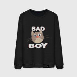 Мужской свитшот хлопок Bad boy надпись плохой мальчик