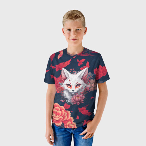Детская футболка 3D с принтом Братец лис, фото на моделе #1