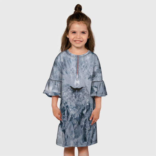 Детское платье 3D Ледяной покров, цвет 3D печать - фото 4