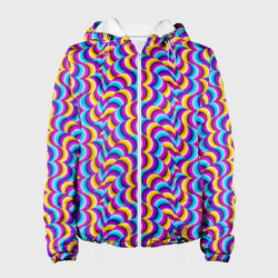 Женская куртка 3D Красочный фон с ползучими змеями
