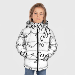 Зимняя куртка для мальчиков 3D Структурная формула кофе - фото 2