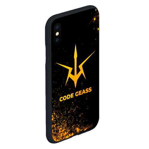 Чехол для iPhone XS Max матовый Code Geass - gold gradient - фото 3