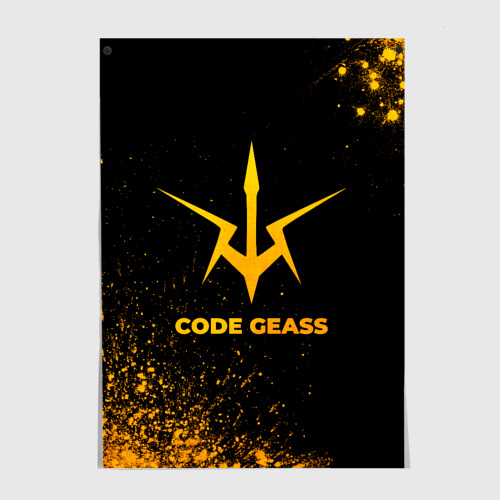 Постер Code Geass - gold gradient