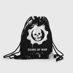 Рюкзак-мешок 3D Gears of War glitch на темном фоне