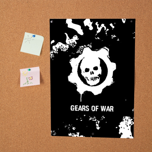 Постер Gears of War glitch на темном фоне - фото 2