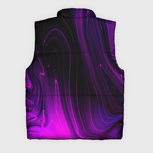 Мужской жилет утепленный 3D с принтом Architects violet plasma, вид сзади #1