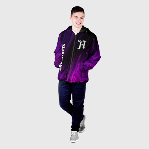 Мужская куртка 3D Architects violet plasma, цвет 3D печать - фото 3