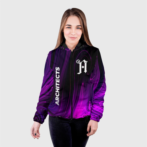 Женская куртка 3D Architects violet plasma, цвет черный - фото 3