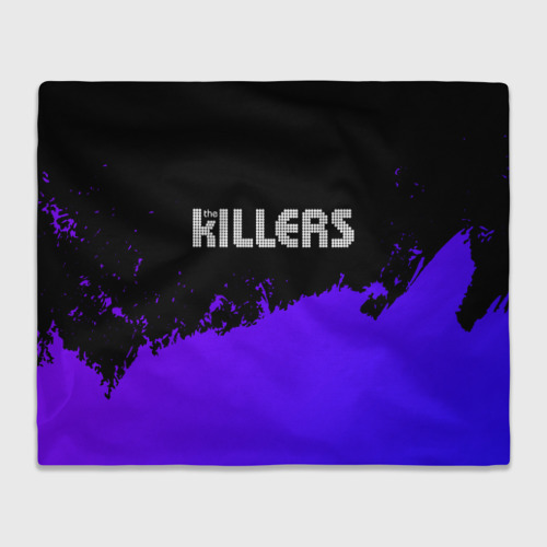 Плед 3D The Killers purple grunge, цвет 3D (велсофт)