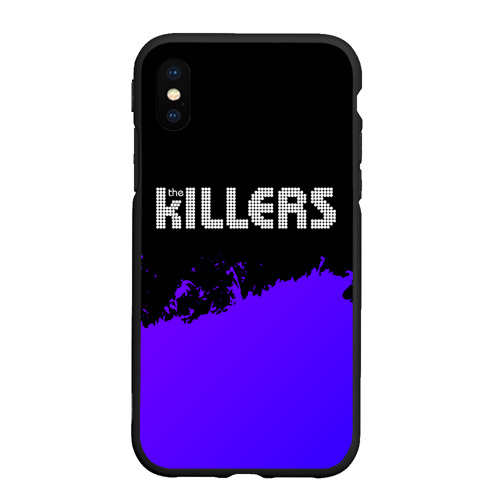 Чехол для iPhone XS Max матовый The Killers purple grunge