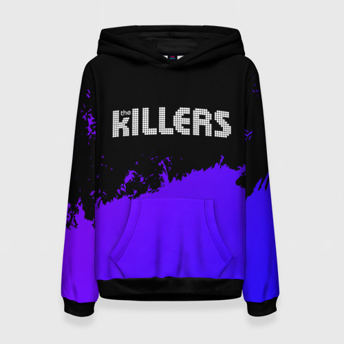 Женская толстовка 3D The Killers purple grunge, цвет 3D печать