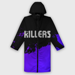 Женский дождевик 3D The Killers purple grunge