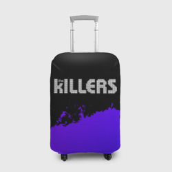 Чехол для чемодана 3D The Killers purple grunge