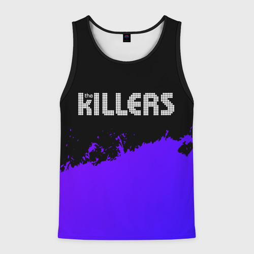 Мужская майка 3D The Killers purple grunge, цвет 3D печать