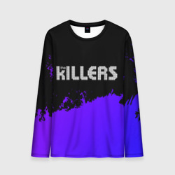 Мужской лонгслив 3D The Killers purple grunge