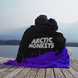 Плед 3D Arctic Monkeys purple grunge - фото 2