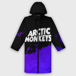 Мужской дождевик 3D Arctic Monkeys purple grunge