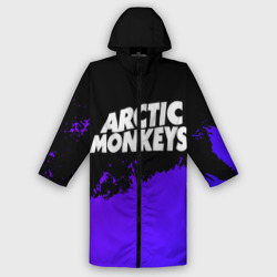 Женский дождевик 3D Arctic Monkeys purple grunge