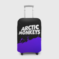 Чехол для чемодана 3D Arctic Monkeys purple grunge