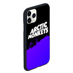 Чехол для iPhone 11 Pro Max матовый Arctic Monkeys purple grunge - фото 2