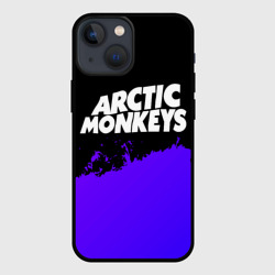 Чехол для iPhone 13 mini Arctic Monkeys purple grunge