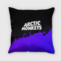 Подушка 3D Arctic Monkeys purple grunge