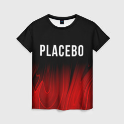 Женская футболка 3D Placebo red plasma