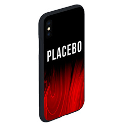 Чехол для iPhone XS Max матовый Placebo red plasma - фото 2