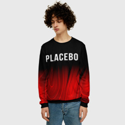 Мужской свитшот 3D Placebo red plasma - фото 2