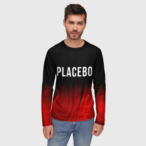 Мужской лонгслив 3D Placebo red plasma, цвет 3D печать - фото 3