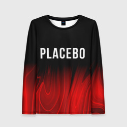 Женский лонгслив 3D Placebo red plasma