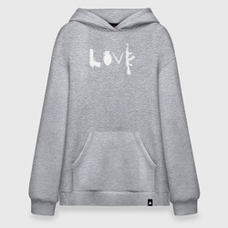 Худи SuperOversize хлопок Love из оружия