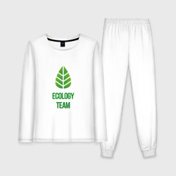 Женская пижама с лонгсливом хлопок Ecology Team