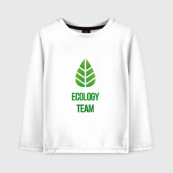 Детский лонгслив хлопок Ecology Team