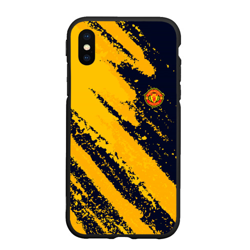 Чехол для iPhone XS Max матовый Manchester United FC ФК Манчестер Юнайтед