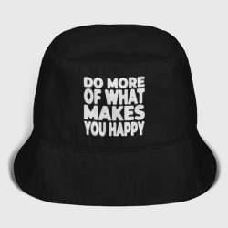 Мужская панама хлопок Надпись Do more of what makes you happy