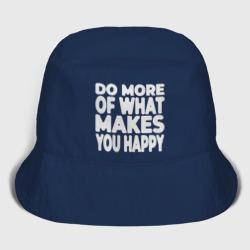 Женская панама хлопок Надпись Do more of what makes you happy