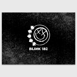Поздравительная открытка Blink 182 с потертостями на темном фоне
