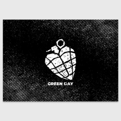 Поздравительная открытка Green Day с потертостями на темном фоне