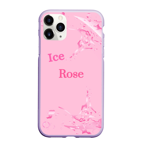 Чехол для iPhone 11 Pro матовый с принтом Ice Rose, вид спереди #2