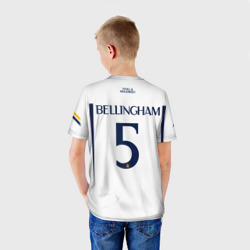 Детская футболка 3D Беллингем Реал Мадрид форма 23-24 домашняя - фото 2