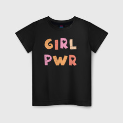 Детская футболка хлопок Girl pwr