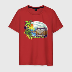 Мужская футболка хлопок Лето море