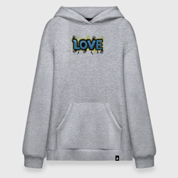 Худи SuperOversize хлопок Love graffiti