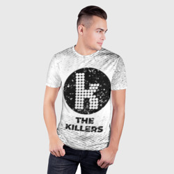 Мужская футболка 3D Slim The Killers с потертостями на светлом фоне - фото 2