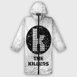 Мужской дождевик 3D The Killers с потертостями на светлом фоне