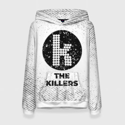 Женская толстовка 3D The Killers с потертостями на светлом фоне