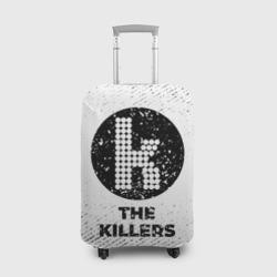 Чехол для чемодана 3D The Killers с потертостями на светлом фоне