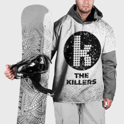 Накидка на куртку 3D The Killers с потертостями на светлом фоне