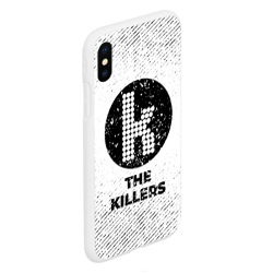 Чехол для iPhone XS Max матовый The Killers с потертостями на светлом фоне - фото 2